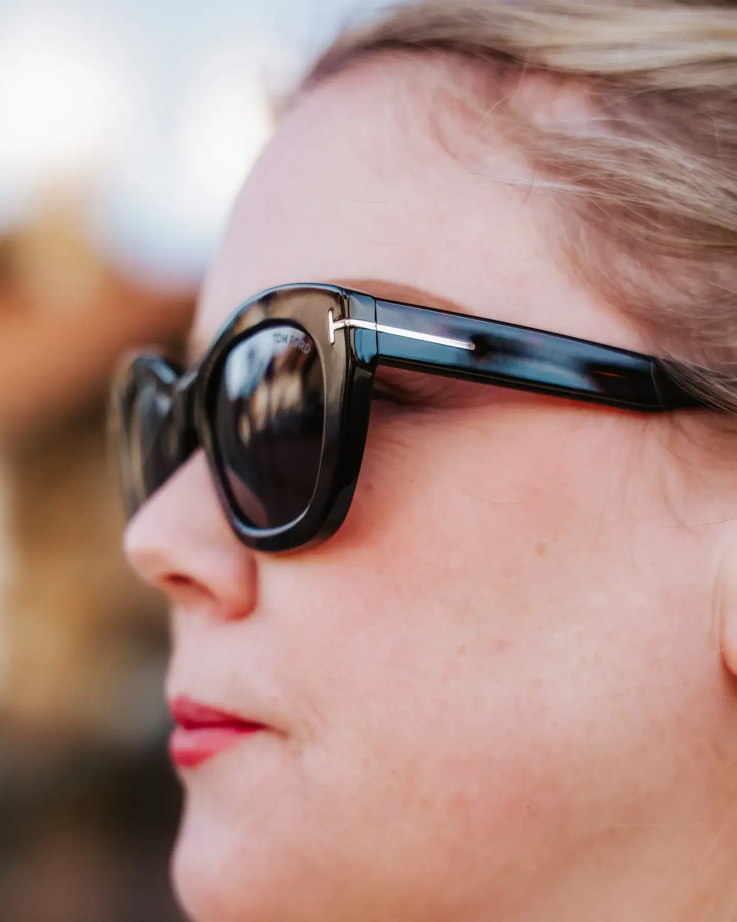 Optiker Katrine Onshus Spiten i solbriller fra Tom Ford