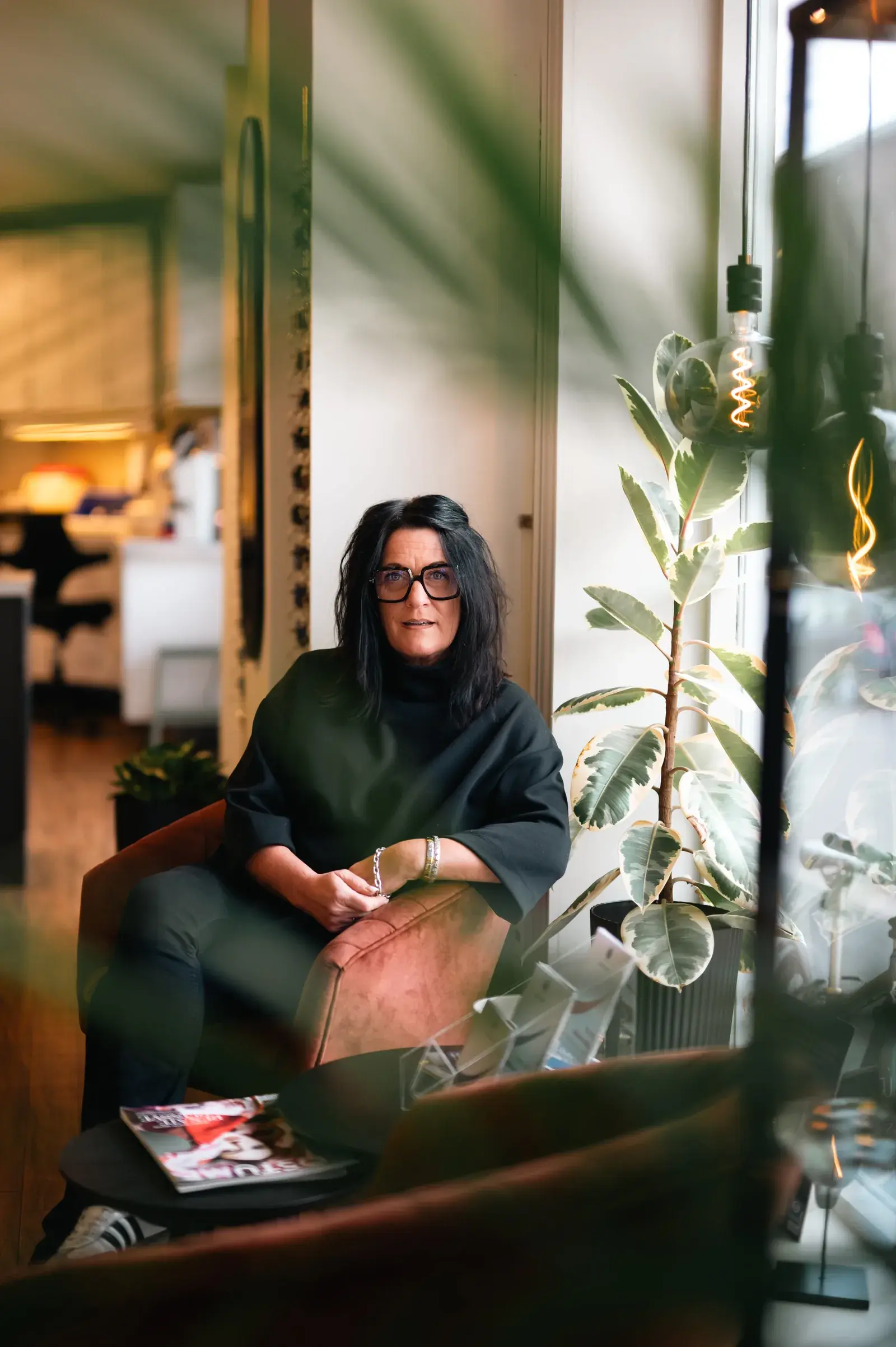 Mona Grundvåg i butikken